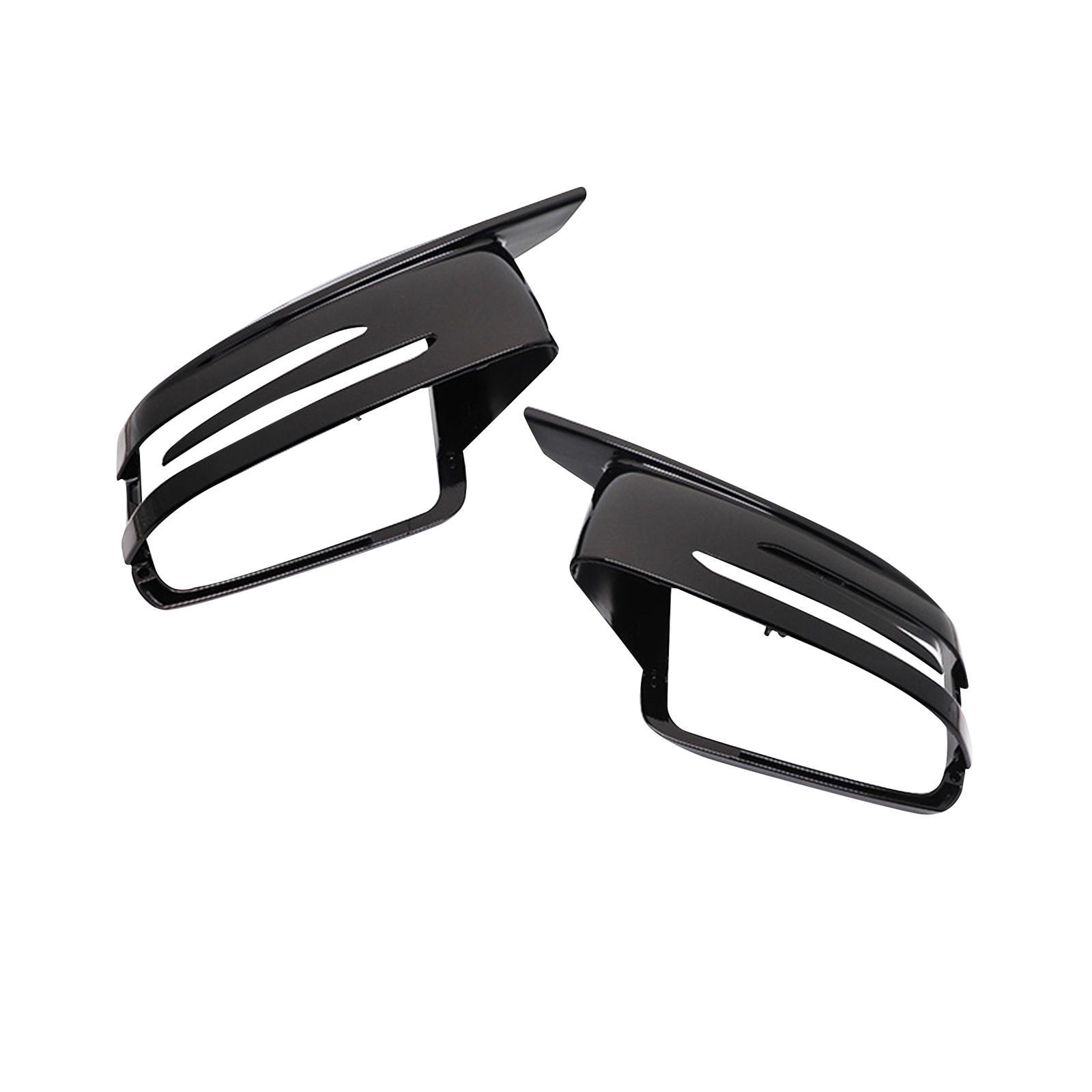 2Pcs Side Rearview Mirror Cap Cover for Mercedes- C Class