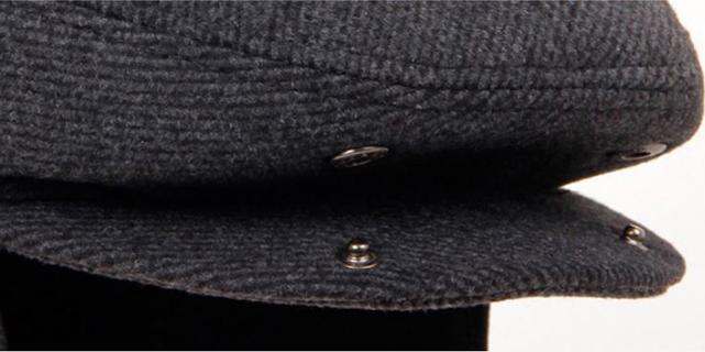 Mũ nồi nam có bịt tai ấm áp phong cách lịch sự và trang trọng.