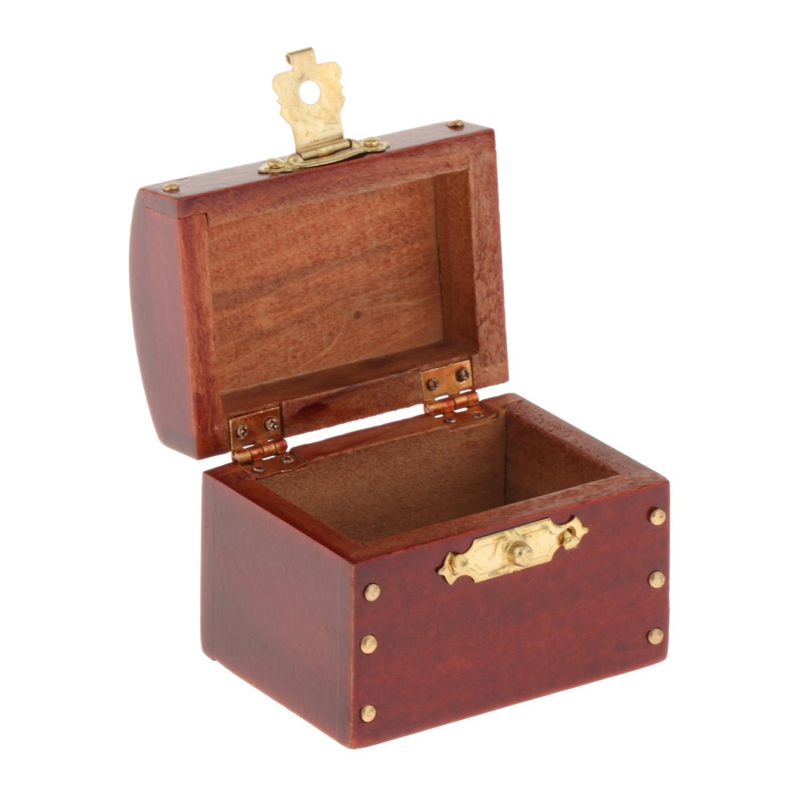 1/12 Doll Wood Jewelry Organizer Classic for BJD Doll DIY Scene Children Toy