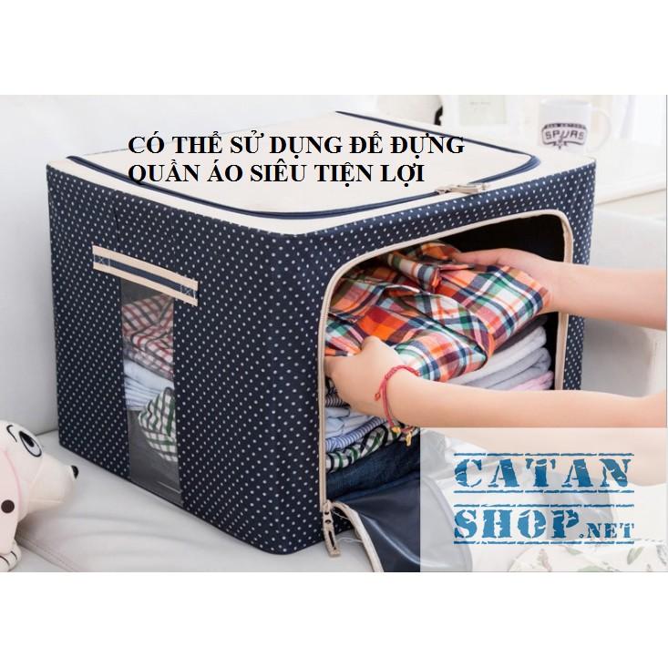 Túi Vải Đựng Đồ, quần áo, Chăn Màn Có Khung thép Chắc Chắn, chống thấm nước, Độ Bền Cao GD433-TCM-Khungsat