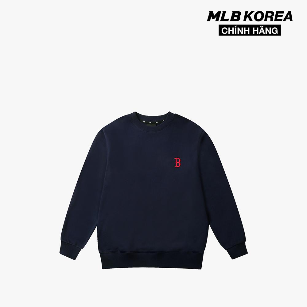 MLB - Áo sweatshirt tay dài cổ tròn Check Back Big Logo 31MTE1041-43N