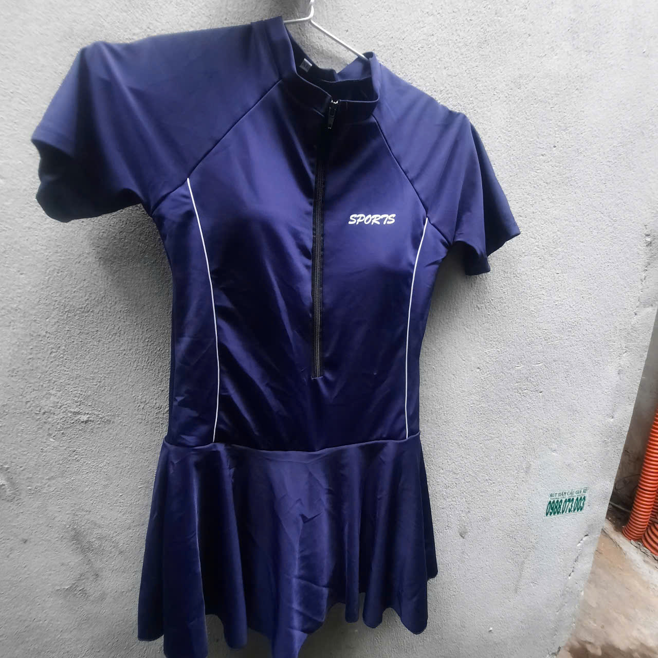 Váy Bơi Nữ Ngắn Tay Thanh Lịch