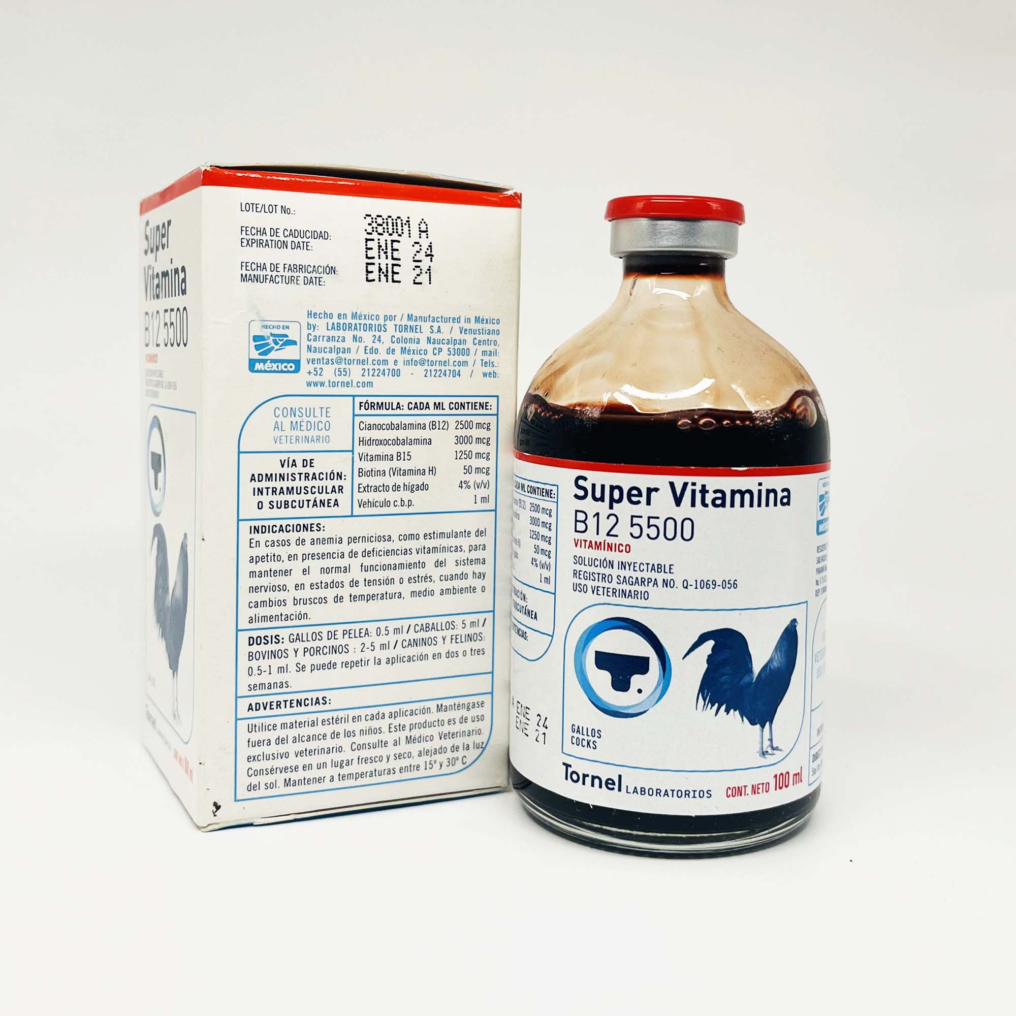 Super Vitamina B12 5500 100ml -Dinh Dưỡng Nuôi Chiến Kê Tăng Bo Cao Cấp