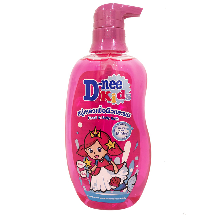 Tắm Gội Toàn Thân Kids Hồng D-Nee Dành Cho Bé Trên 3 Tuổi (400ml)