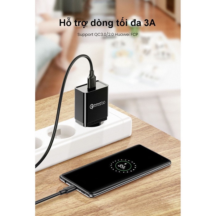 Cáp dữ liệu USB 3.0 sang Type-c truyền dữ liệu giữa máy tính và ổ cứng USB dài 2m Ugreen hàng chính hãng
