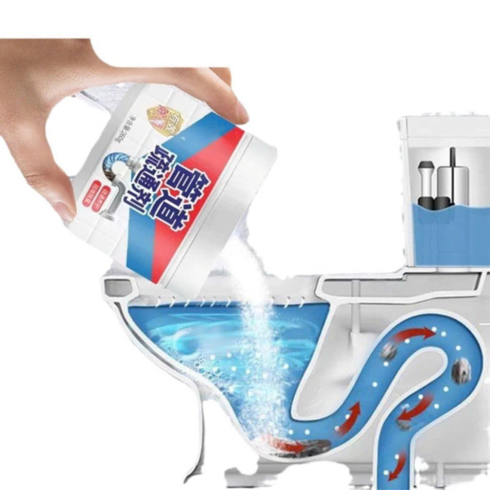 Bột thông cống cực mạnh bột thông bồn cầu, bồn rửa bát, đường ống, chai 260gram