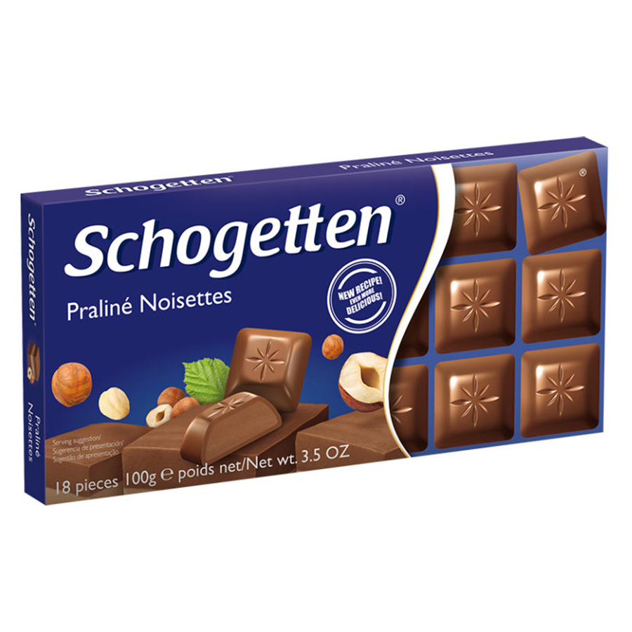 Sôcôla Thanh Ludwig Schokolade 13 Vị Schogetten Praline Noisettes MM13PR (100g)