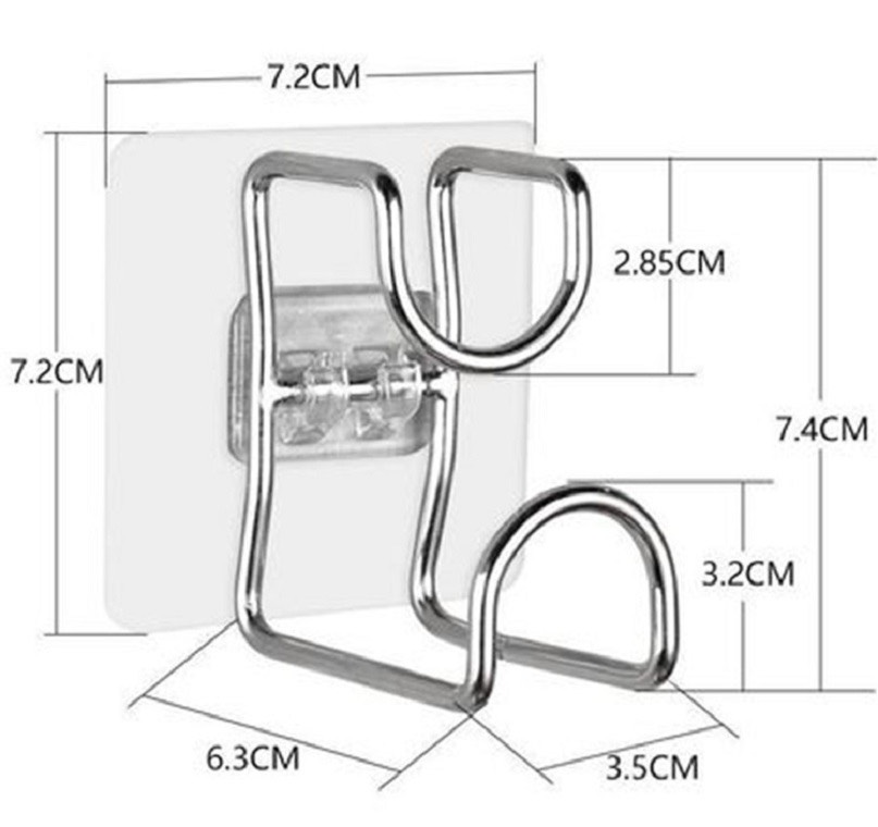 Móc Treo Thau / Nồi / Thớt - Treo Dụng Cụ Nhà Bếp Siêu Chắc - Móc Dính / Dán Tường Đa Năng Siêu Bền