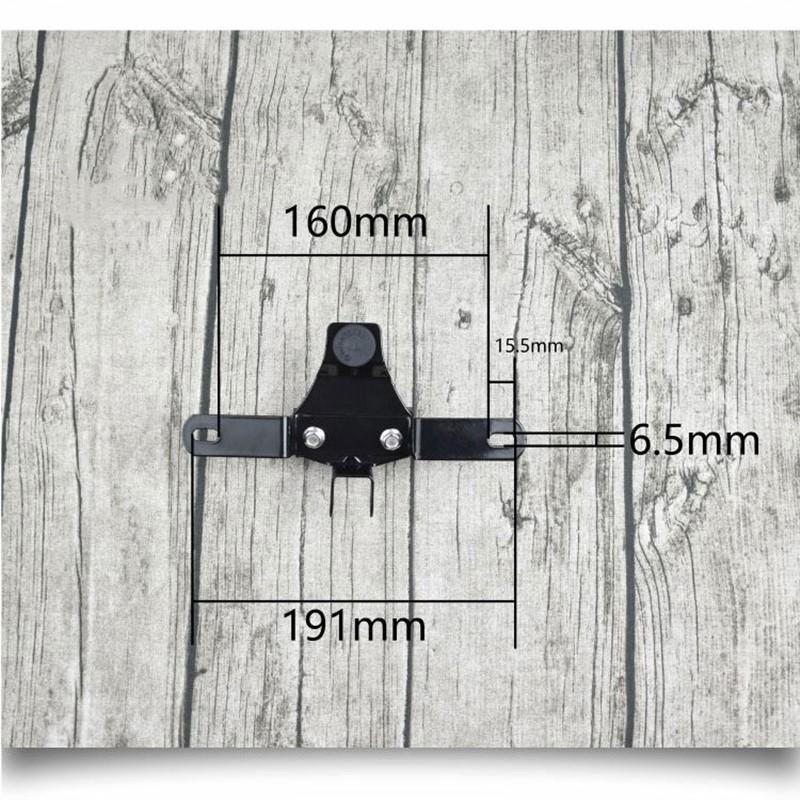 1pc Motorcycle Round Tail Lights Brake Stop Running Light License Plate Holder