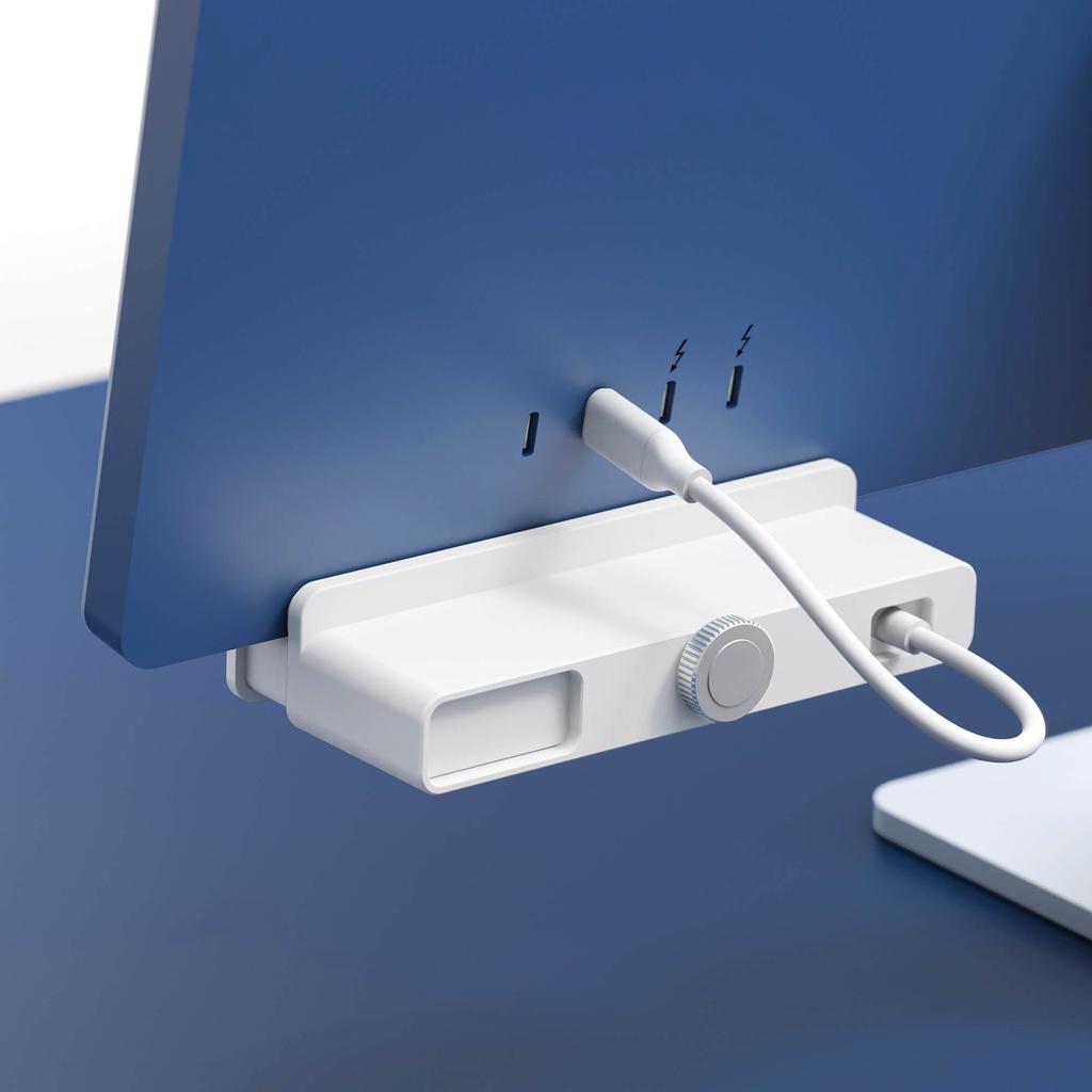 Cổng Chuyển Chuyên Dụng iMac 24″ Hyperdive 5-IN-1 USB-C HUB HD34A6 (Kèm 7 Miếng Dán Theo Màu iMac 24″) Hàng Chính Hãng