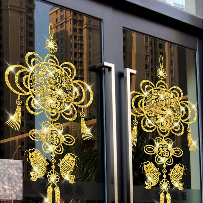 Decal hít tĩnh điện trang trí dán tết - XUÂN PHÚC TRÀN ĐẦY MẪU MỚI