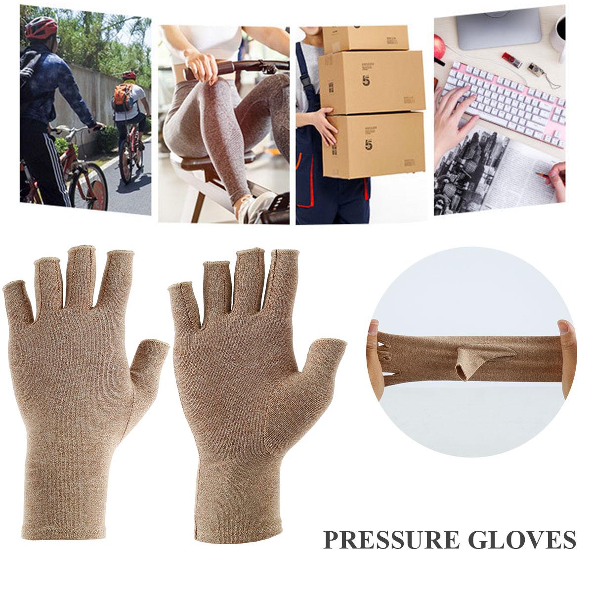 1 Nén Viêm Khớp Găng Tay Hỗ Trợ Cổ Tay Bông Giảm Đau Khớp Tay Nẹp Fingerless Găng Tay Trị Liệu Dây Đeo Tay Color: L-1 Pair