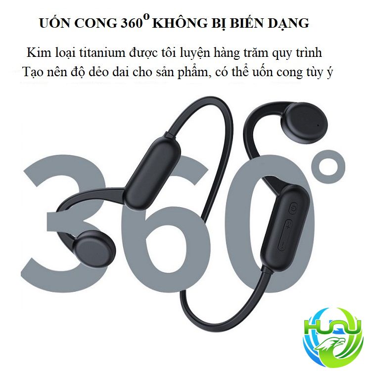 Tai Nghe Thể Thao Bơi Lội Huqu HQ- X18PRO- Tai Nghe Dẫn Xương, Chống Nước Hiệu Quả -Hàng Chính Hãng .