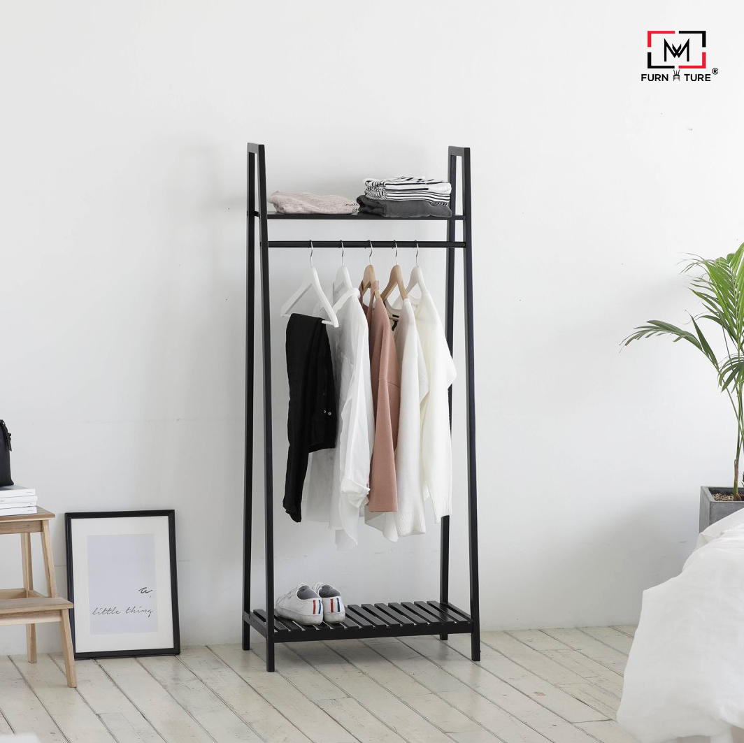 GIÁ TREO QUẦN ÁO HÌNH THANG HÀN QUỐC - LADDER HANGER BLACK