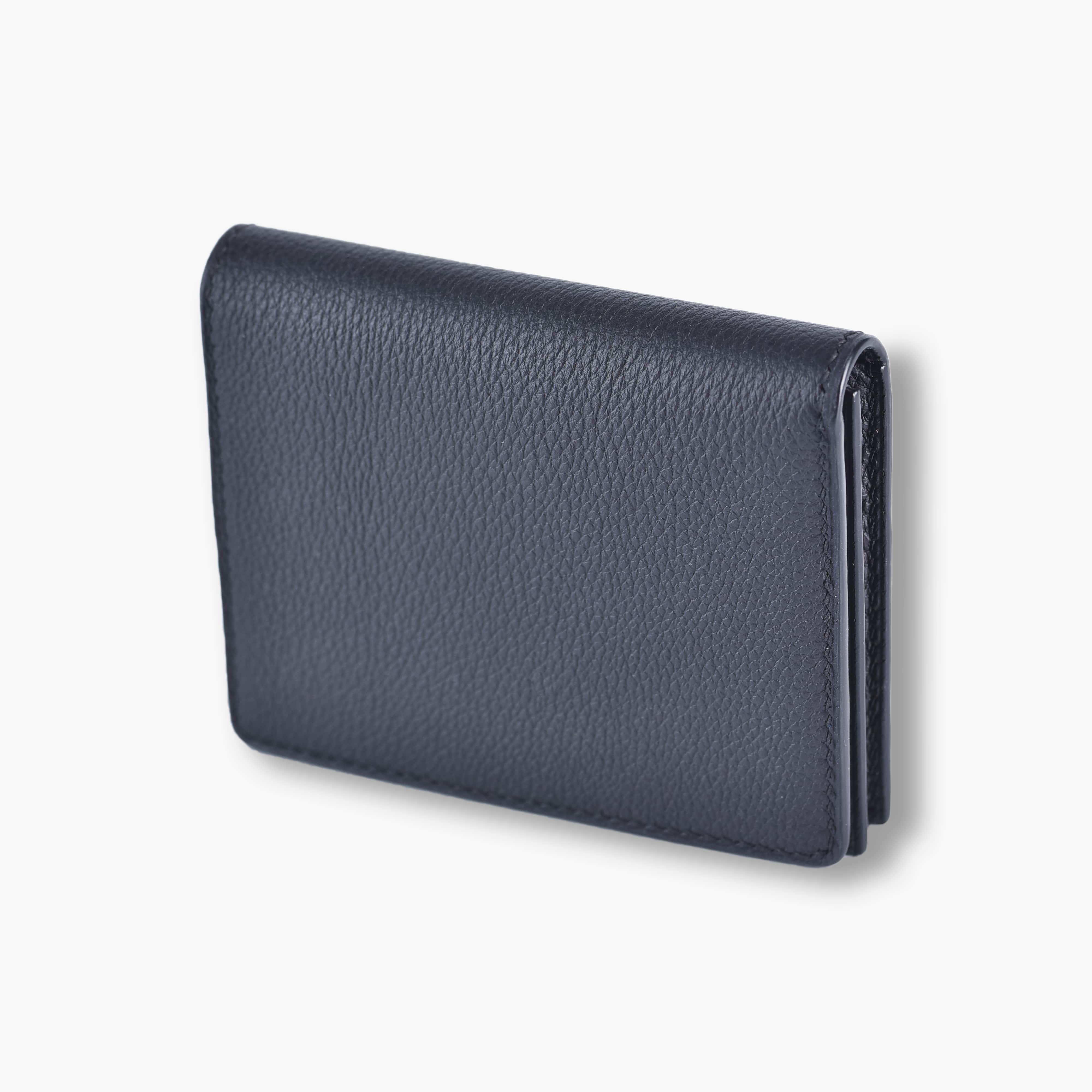 Card holder gập lịch thiệp BSB Leather Màu Đen BSB1182