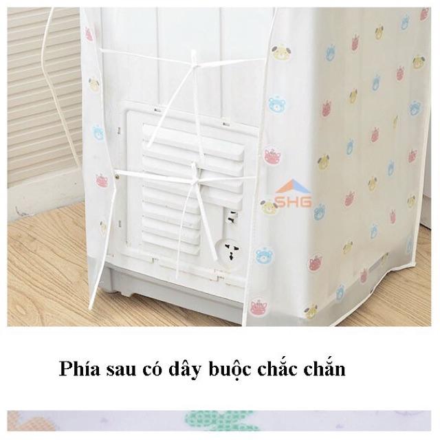ÁO TRÙM MÁY GIẶT HOA LÁ HOÀNG GIA CAO CẤP, PHÂN LOẠI CỬA TRÊN VÀ CỬA TRƯỚC , KÍCH THƯỚC 56X60X83 CM