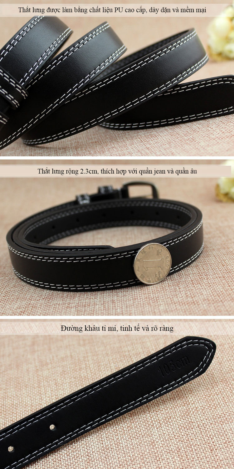 Thắt lưng nữ dây nịt nữ phong cách trẻ trung kiểu dáng Hàn Quốc mã WP151