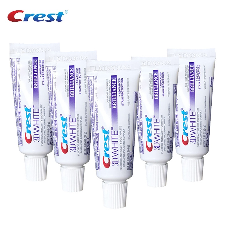 Crest Dụng Cụ Ép Kem Đánh Răng Màu Trắng 3D Chống Kích Ứng Tiện Dụng