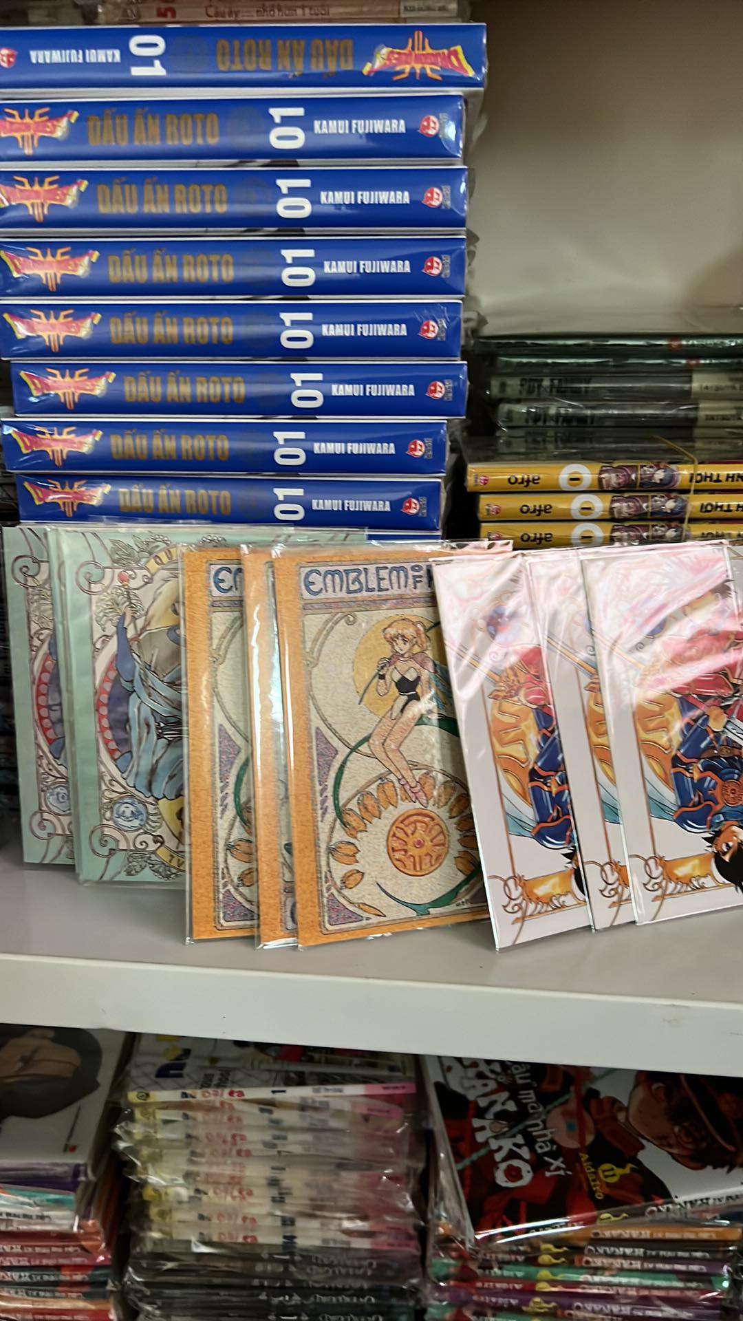 Truyện - Dragon Quest - Dấu Ấn Roto - Perfect Edition - Trọn Bộ 15 Tập Tăng kèm 3 card 3 màu - Kamui Fujiwara &amp; Chiaki Kawamata - NXB Kim Đồng