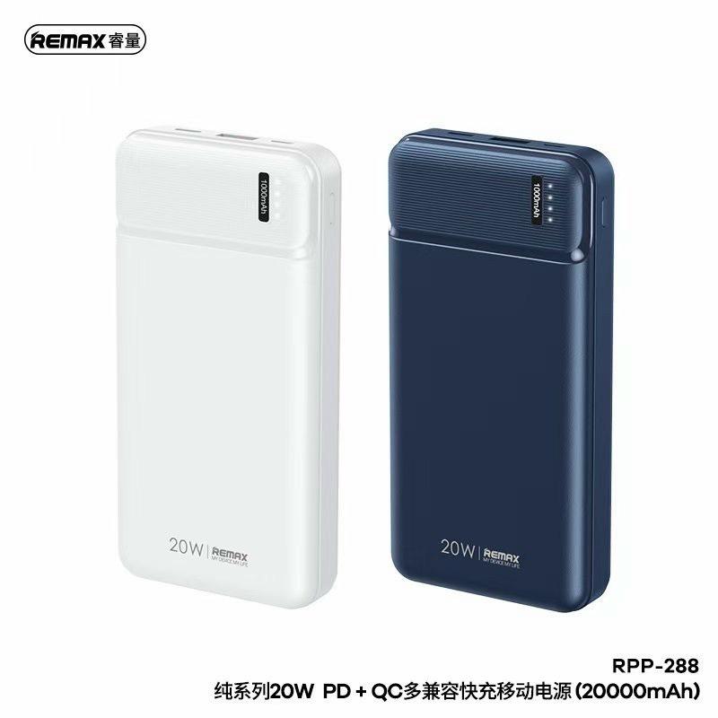 Sạc dự phòng remax Dành Cho dung lượng 20000mAh Sạc nhanh 22.5W Cổng sạc Type-C In/Out tiện lợi