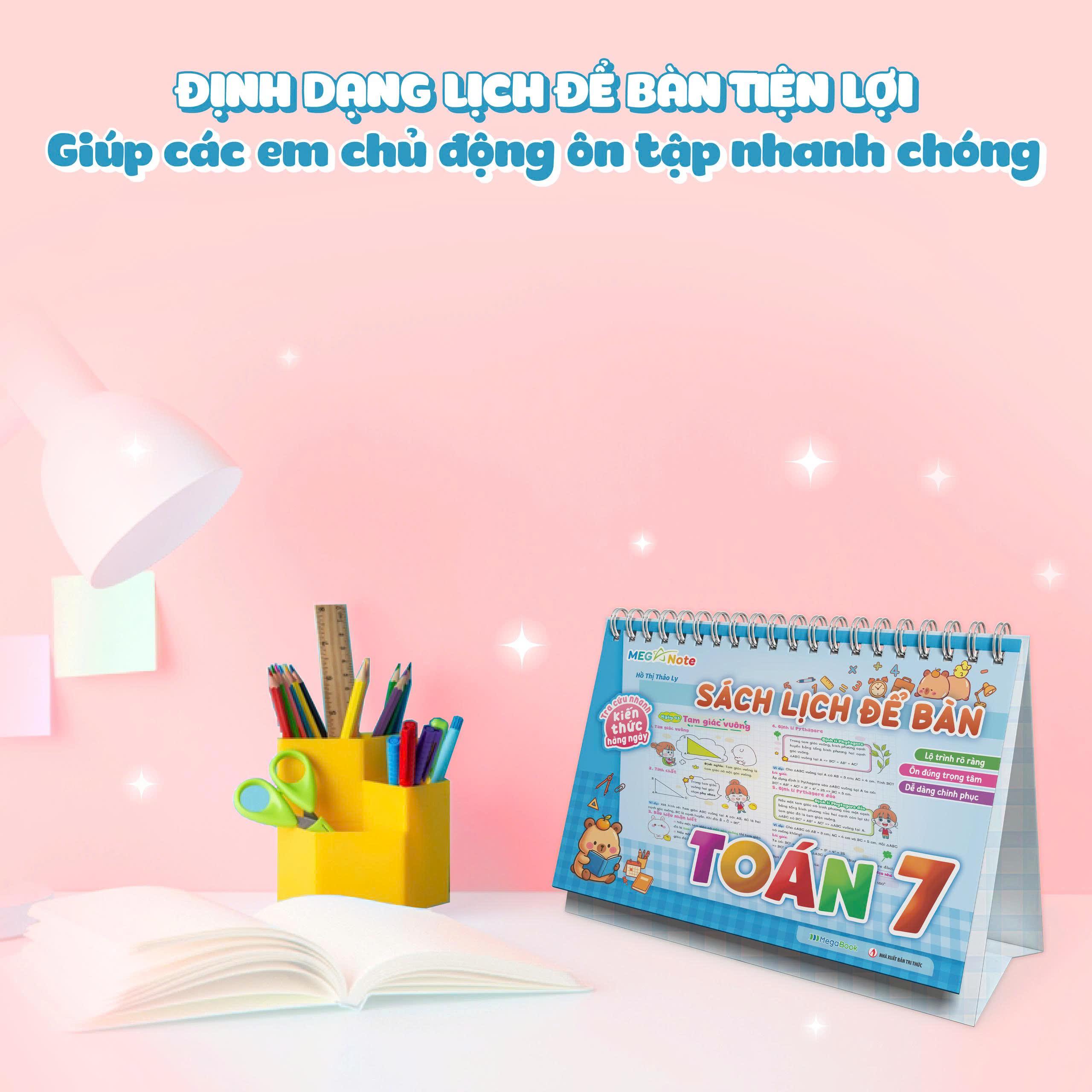 Sách - Sách Lịch Để Bàn - Tra Cứu Nhanh Kiến Thức Hàng Ngày - Toán 7