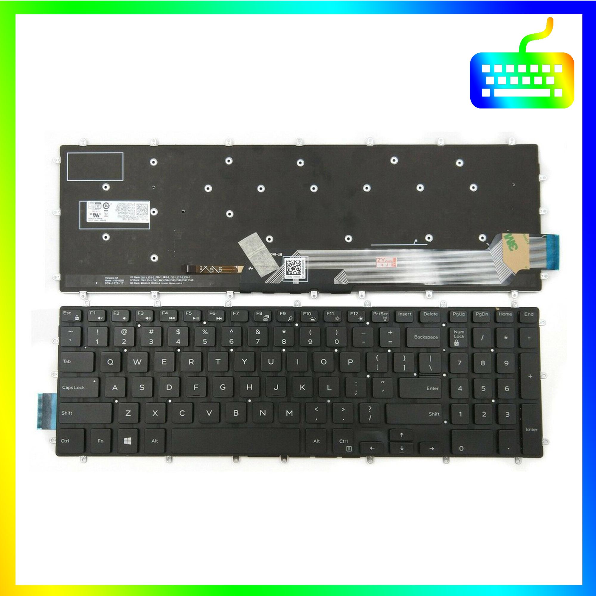 Bàn phím dành cho laptop Dell Inspiron 5567 P66F P66F001 Có Led - Phím Zin - Hàng Chính Hãng