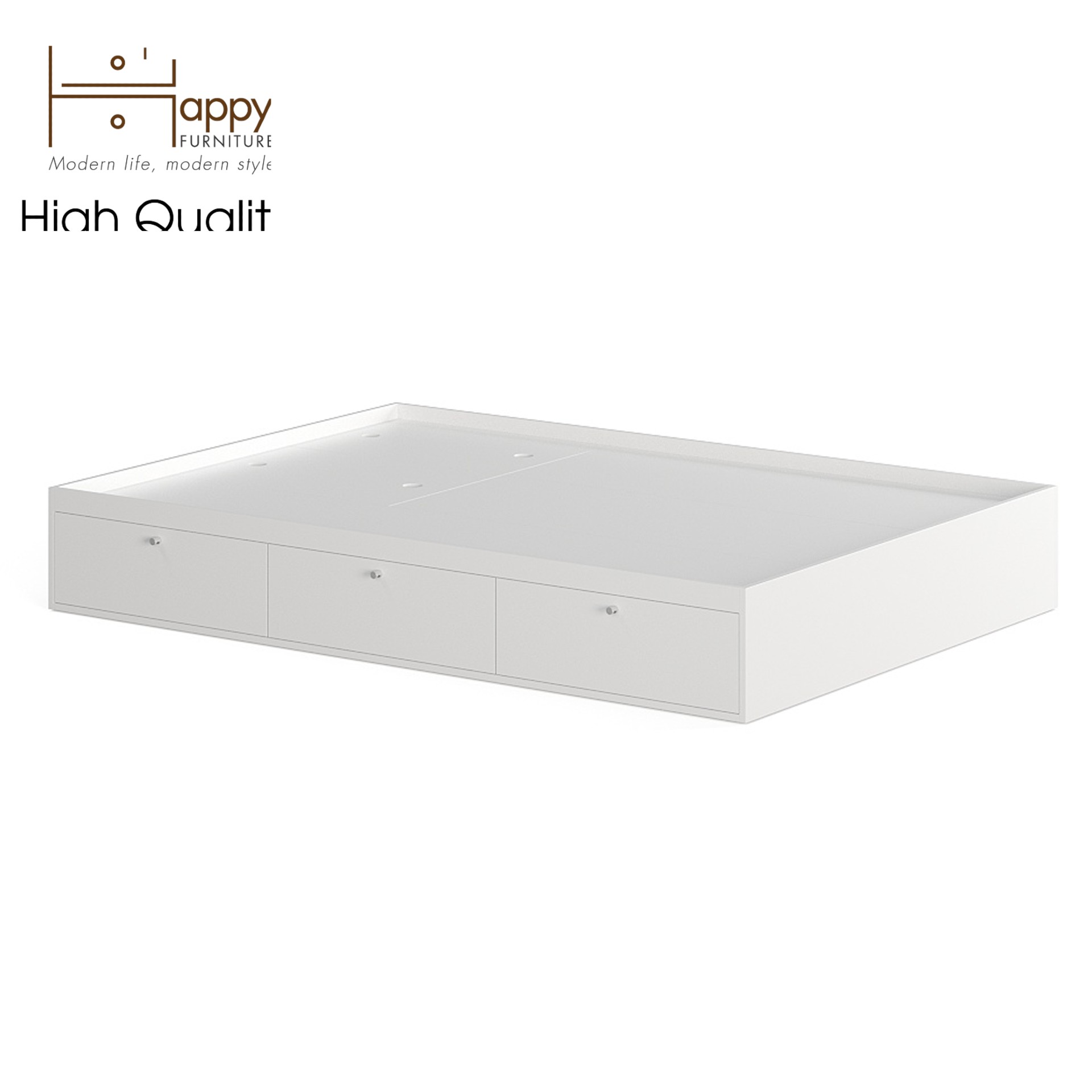 [Happy Home Furniture] GERY , Giường ngủ 3  cánh cửa mở  &lt;không đầu giường&gt;  , GNG_048, GNG_049, GNG_050, GNG_051
