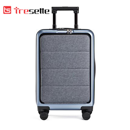 Vali khóa kéo nhập khẩu Hàn Quốc Tresette 0618 sọc ngang sang trọng
