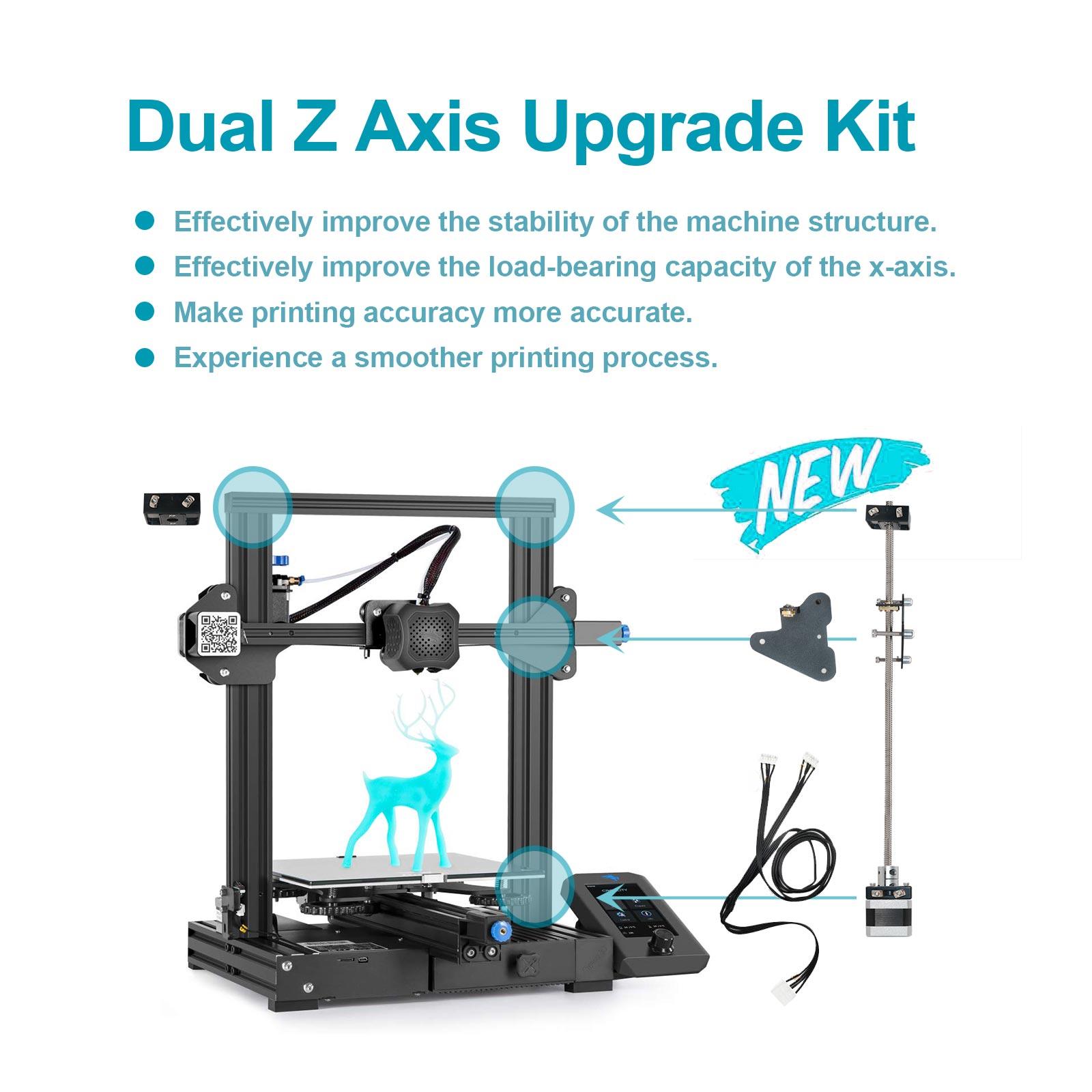 Bộ dụng cụ nâng cấp trục Z kép T8 với động cơ Stepper Stepper cho Creality 3/Ender 3 Pro/Ender 3 V2 Máy in 3D phụ tùng Z
