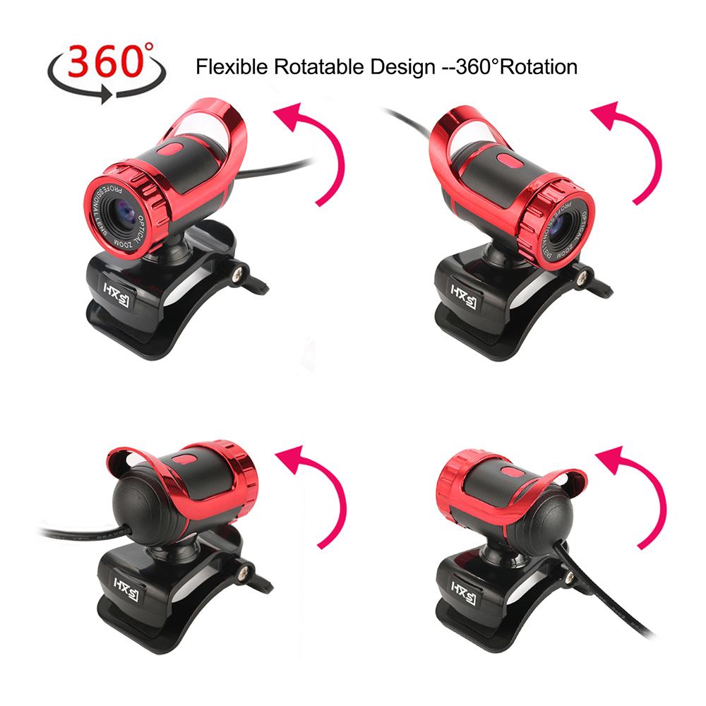 Máy tính để bàn HXSJ S9 1080P Webcam USB 2.0 Tích hợp micrô hấp thụ âm thanh