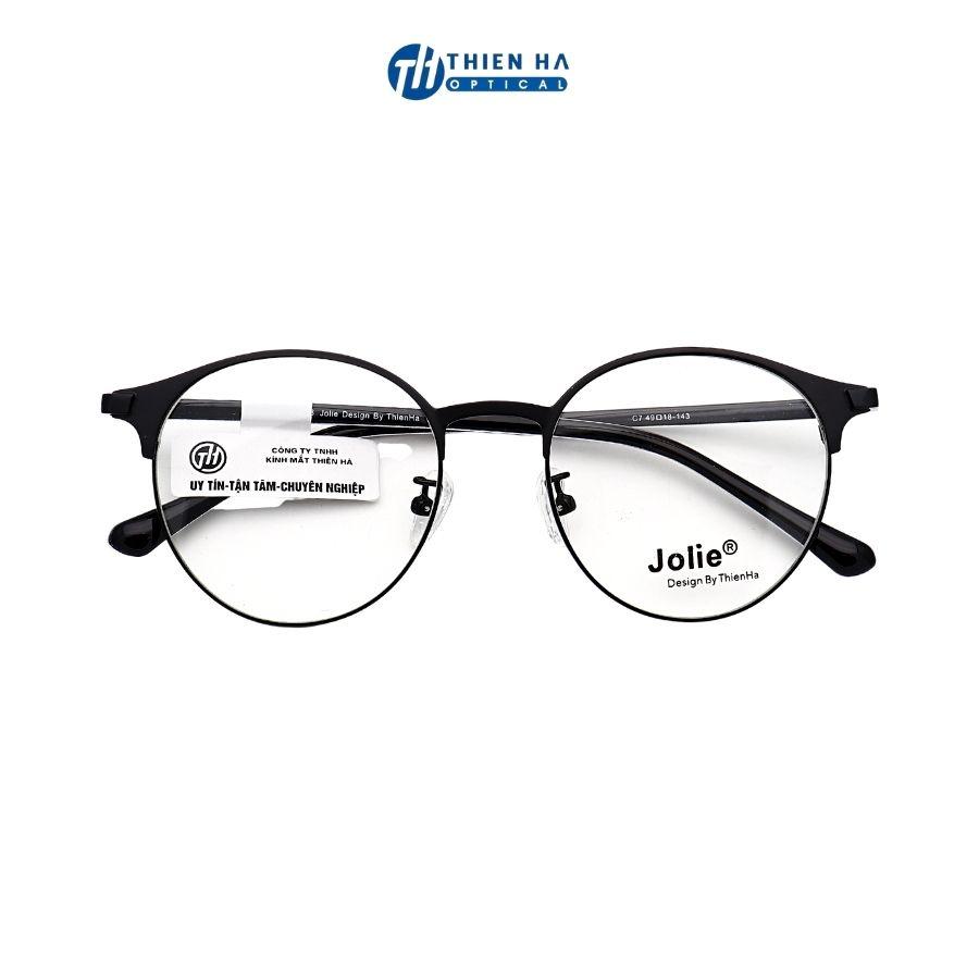 Gọng kính tròn nữ cao cấp Thiên Hà OPTICAL thiết kế độc quyền chất liệu nhẹ Metal Acetate cao cấp màu sắc lạ JOLIE JL003