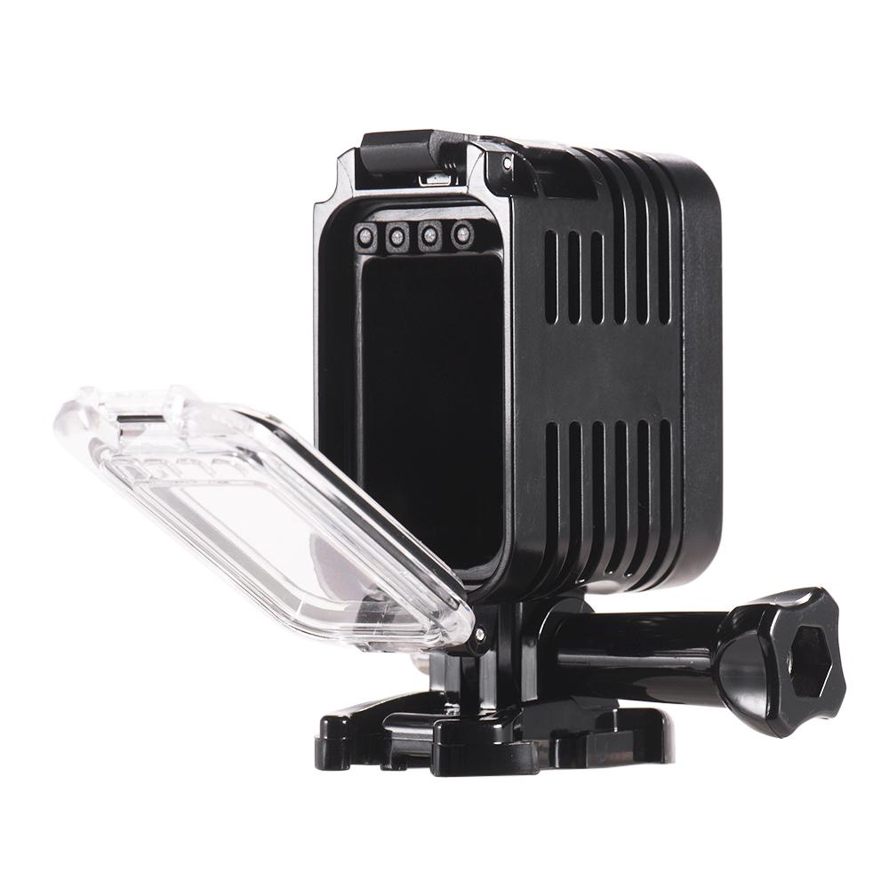 Đèn LED chiếu sáng 5500-6000K 300Lux chống thấm nước với sạc Micro USB cho GoPro Hero 7