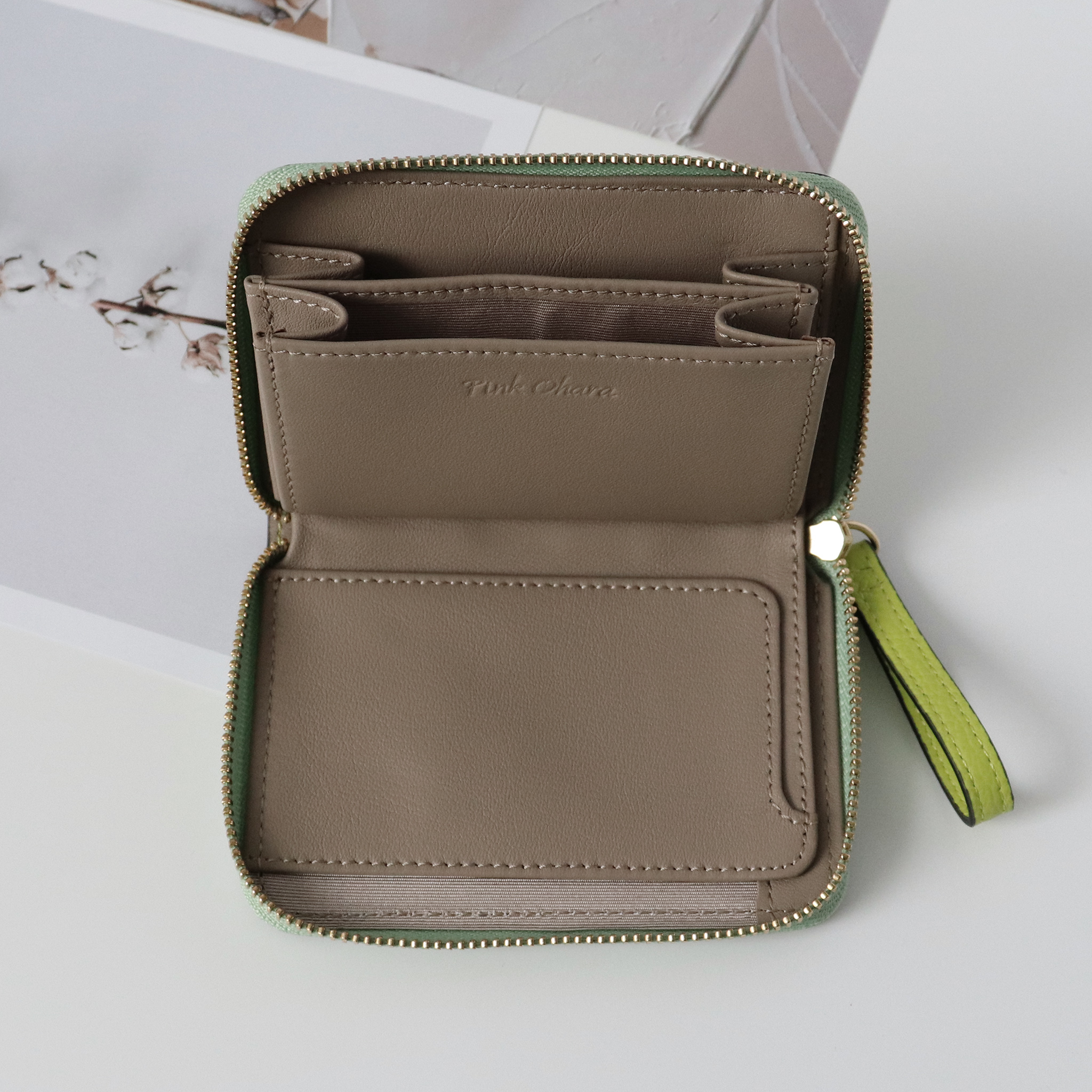 Ví đựng tiền nữ mini khóa zip nhỏ gọn - có ngăn tiền thẳng