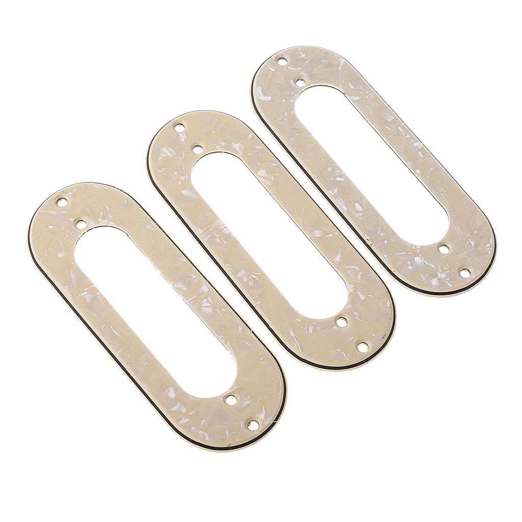 3 piece Guitar Pickup Metal Frame Mounting Surround Ring for ST TL Guitar Parts Durable