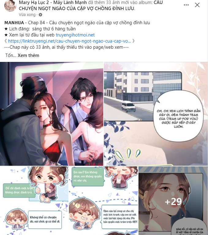 câu chuyện ngọt ngào của cặp vợ chồng đỉnh lưu chapter 84.1 1