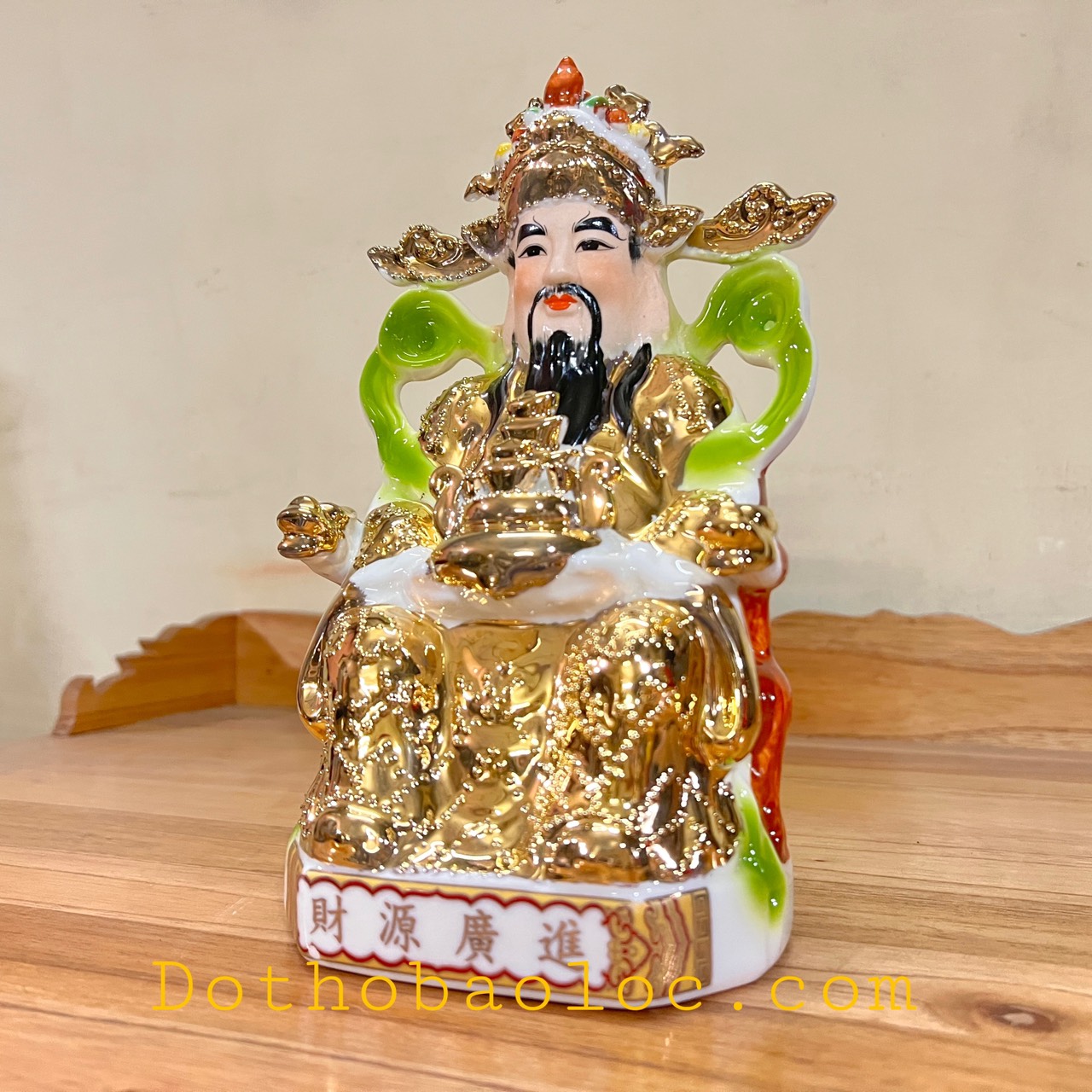 Tượng Ông Thần Tiên sứ rất đẹp cao 23cm