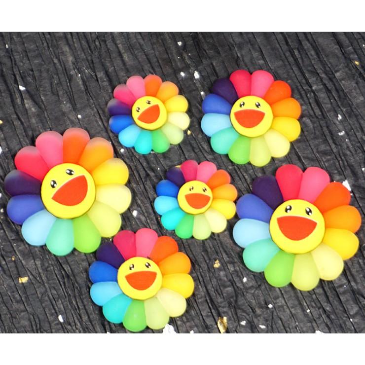 *HN* Bộ 3 charm hoa mặt cười dùng trang trí case điện thoại, tủ lạnh, khung ảnh, DIY