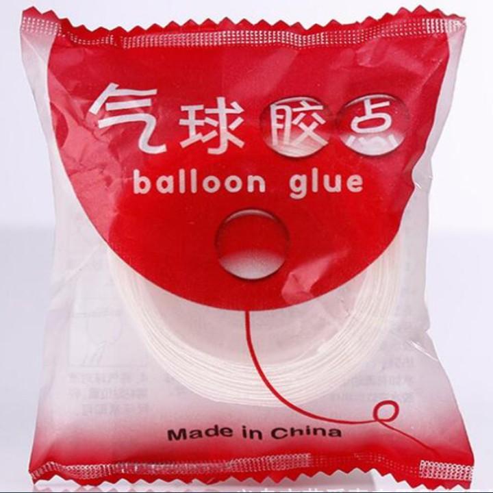 Cuộn Băng Keo 2 Mặt Dán Trang Trí Bong Bóng Sinh Nhật Tiện Lợi 100Dot - Balloon glue - Keo Dán Bong Bóng