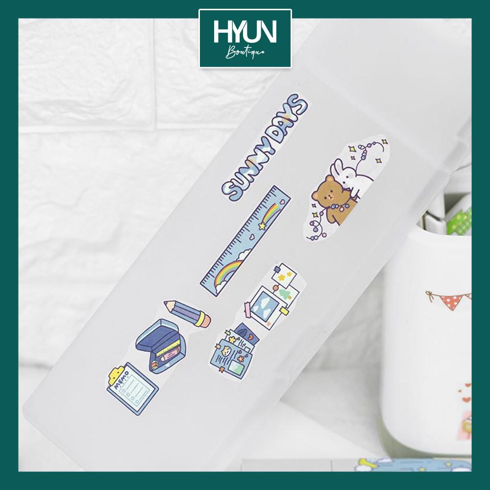 SET 4 tờ Sticker dán  - Trang trí sổ tay Bullet Journal - DIY