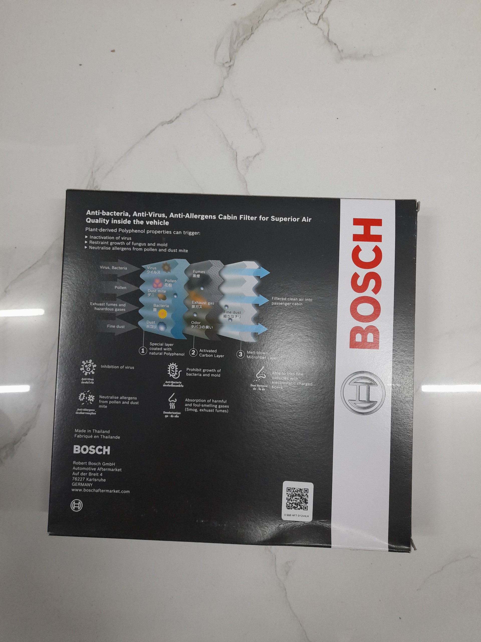 Lọc Gió Máy Lạnh Than Hoạt Tính BOSCH Aeristo Premium AP-Z07, Xe Mazda CX5 / CX5 KF Gen,..