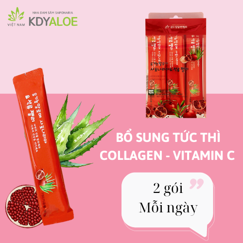 THẠCH COLLAGEN NHA ĐAM SAPONARIA LỰU ĐỎ HỮU CƠ