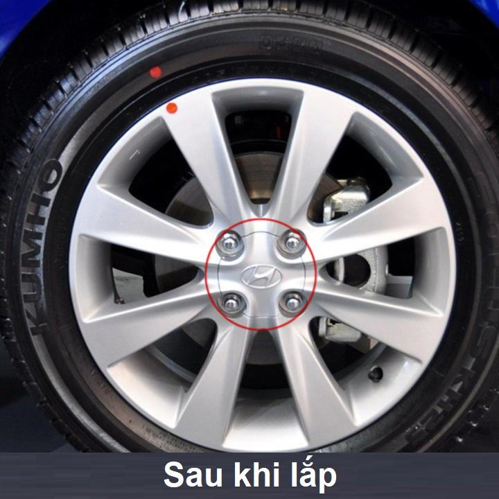 Logo chụp mâm, ốp lazang bánh xe ô tô Hyundai XD-014