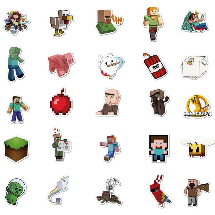 Sticker dán cao cấp MINECRAFT Cực COOL ms#129