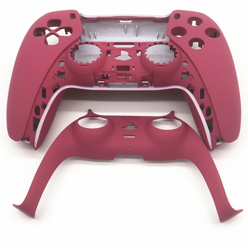 Vẽ sơn nhà ở vỏ vỏ bọc trang trí mặt trang trí GamePad DIY Sửa chữa các bộ phận cho PS5 PlayStation 5 Bộ điều khiển màu: Rose Red