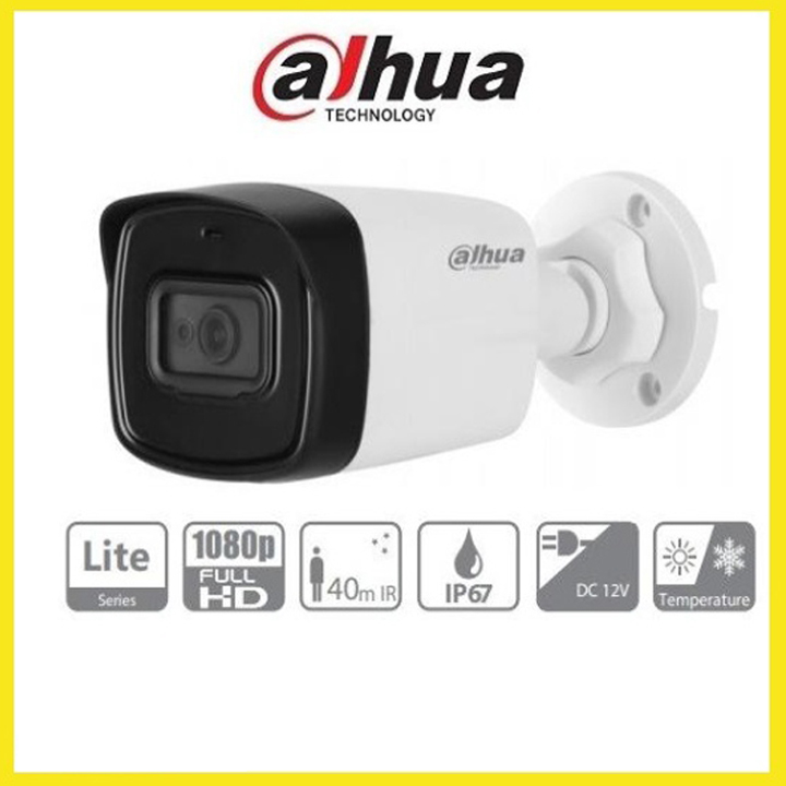 Camera HDCVI ngoài trời có mic 2MP DAHUA DH-HAC-HFW1200TLP-A-S5 hàng chính hãng DSS Việt Nam