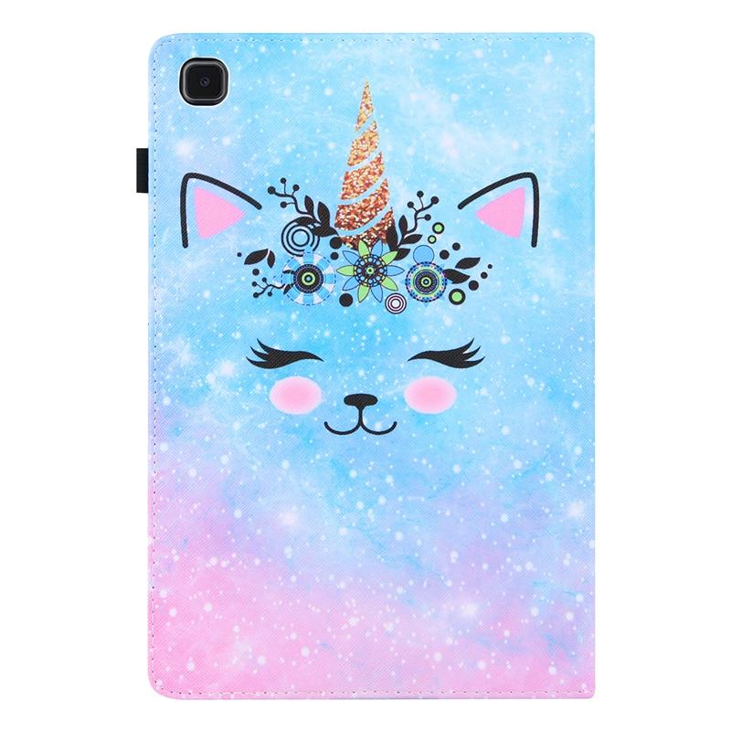 Bao Da Nắp Gập Họa Tiết Hoạt Hình Dễ Thương Cho Samsung Galaxy Tab S6 Lite Sm-P610 P615 Tab S6 Lite 10.4 Inch
