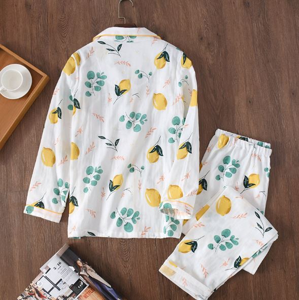 Bộ Đồ Pyjama Bầu Và Sau Sinh Dài Tay Azuno AZ9449  Mặc Mùa Hè Cực Mát Chất Liệu Xô Nhật Cao Cấp