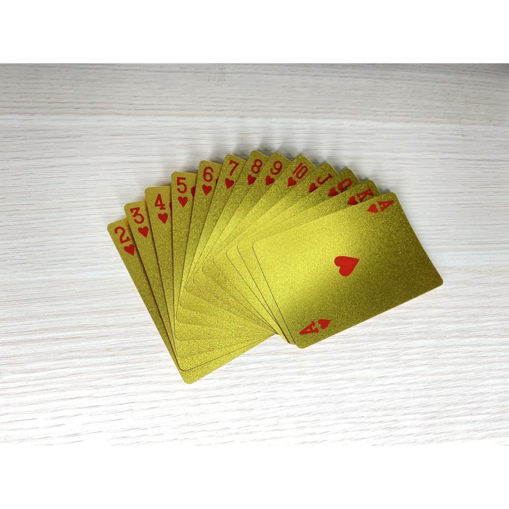 Bộ Bài Tây Poker Màu Vàng Sang Trọng