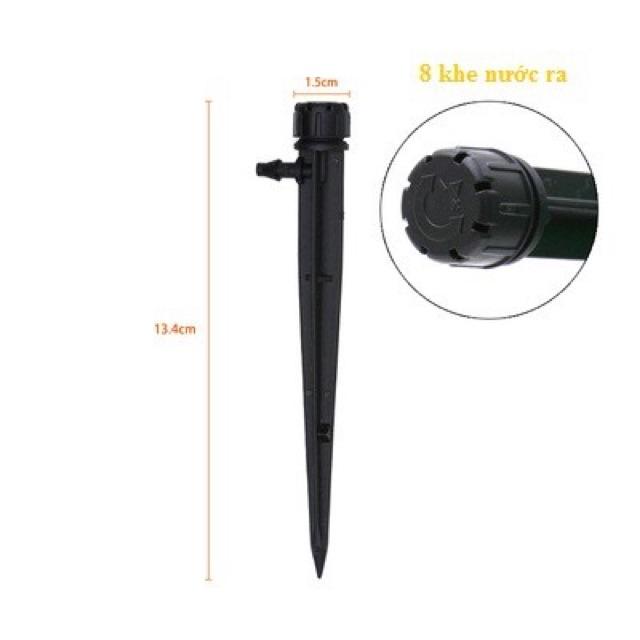 10 béc tưới nhỏ giọt 8 tia dạng que cắm