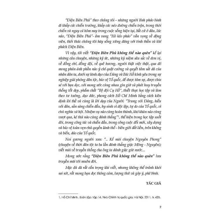 Sách - Điện Biên Phủ Không Thể Nào Quên - Hoàng Hải - VIETNAMBOOK